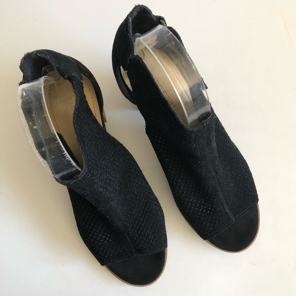 Marc Fisher Demika Perforated Block Heel Booties - image 5